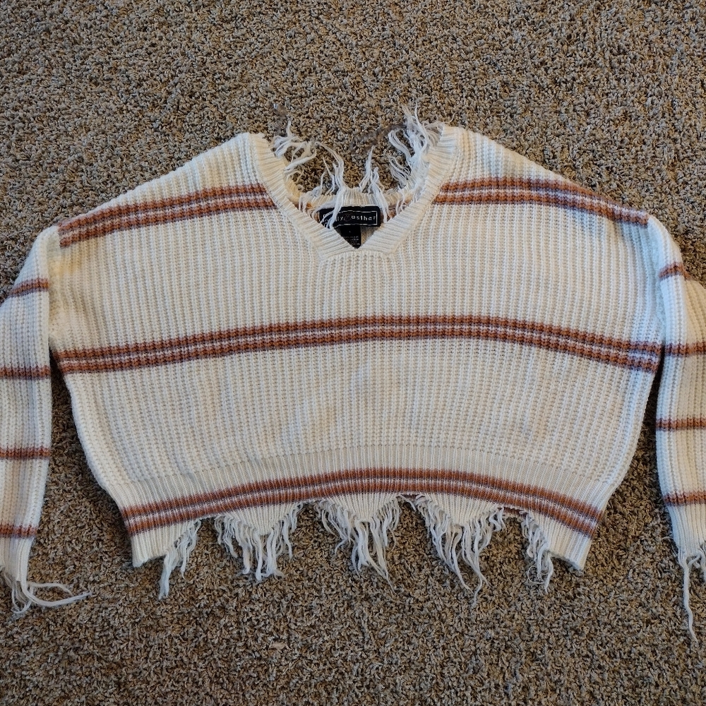 Super cute crocheted crop sweater,Christmas, birthday, gift